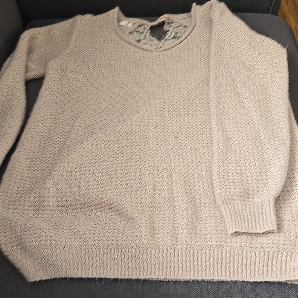 Maurices Purple Crew Neck Sweater with Relaxed Fit and Textured Knit